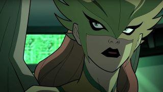Shayera Hol appears as the vengeful Hawkgirl seeking justice